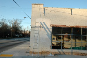 hodge podge coffee wall - day 1