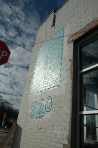 sun glare on my mural