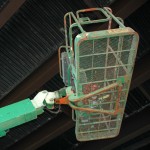 green hydraulic lift