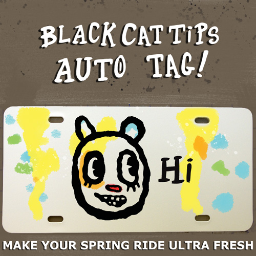 blackcattips car tag
