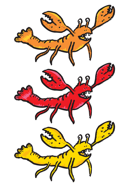 3 lobsters