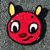 wooden bear head