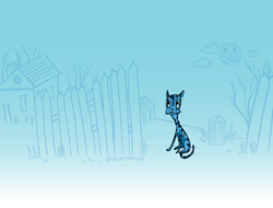 blue cat fence
