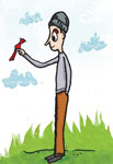 boy and bird