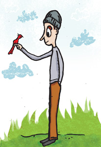 boy and bird