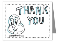 cloudman thank you card