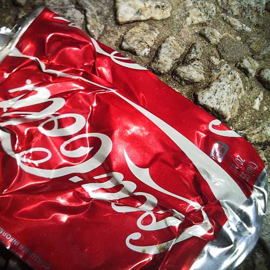 coke smash can