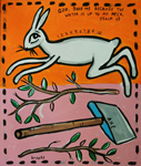 hare and axe