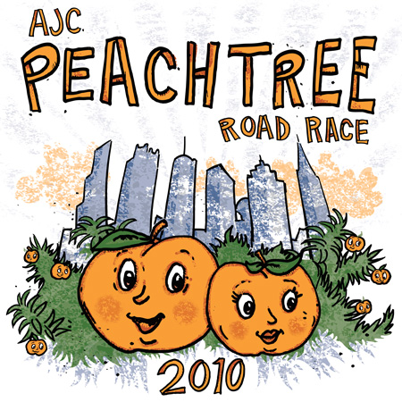 peachtree road race 2010