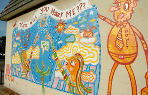 wedding proposal wall