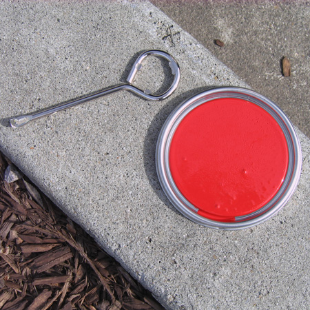 red paint lid