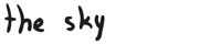 the sky